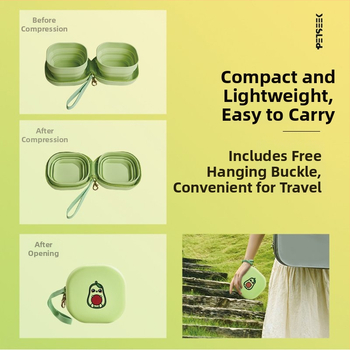 Αναδιπλούμενο μπολ από σιλικόνη για γάτες — φορητό, πτυσσόμενο, για φαγητό και πόσιμο