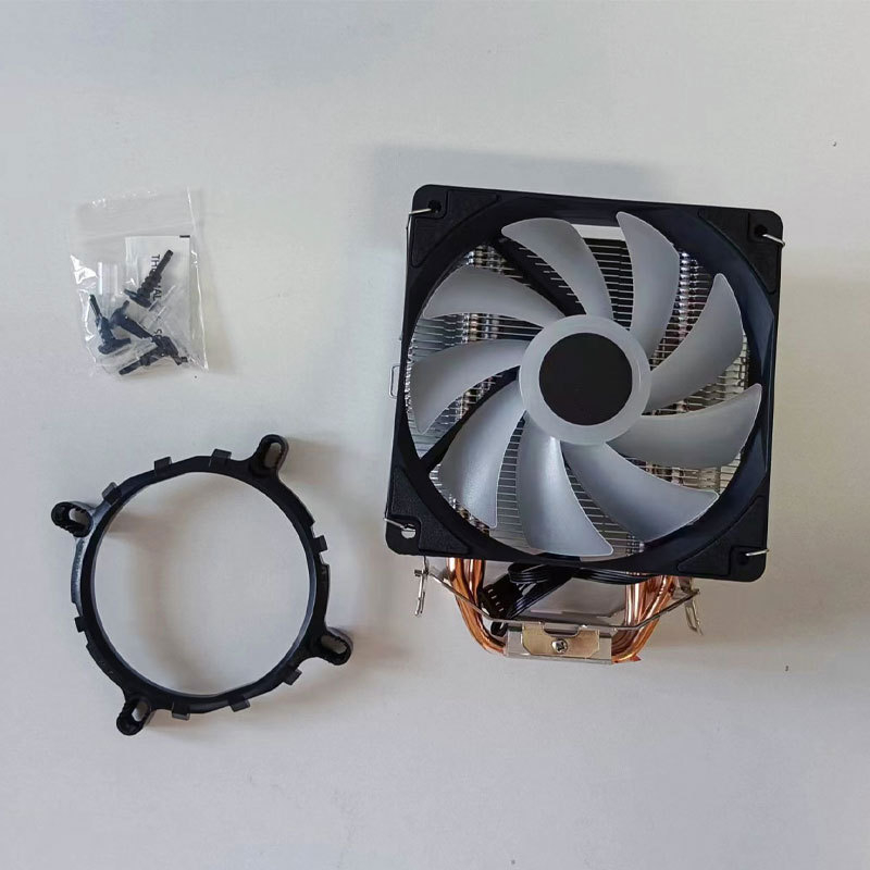 CPU hladnjak s zračnim hlađenjem, 4 toplinska cijevi, bakar-aluminijska konstrukcija, hidraulički ležaj