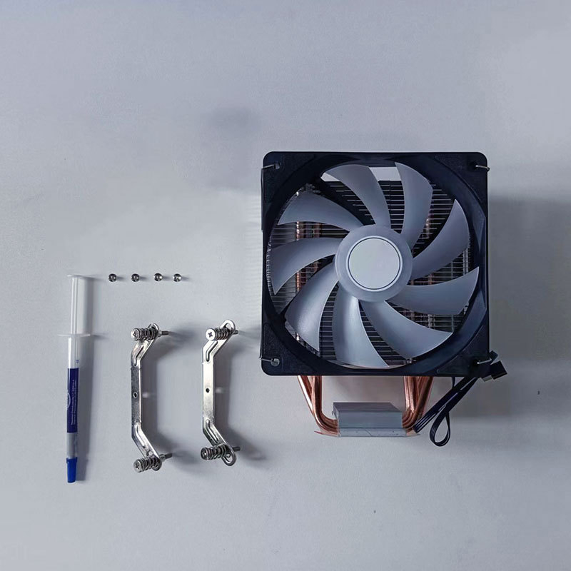 CPU hladnjak s zračnim hlađenjem, 4 toplinska cijevi, bakar-aluminijska konstrukcija, hidraulički ležaj