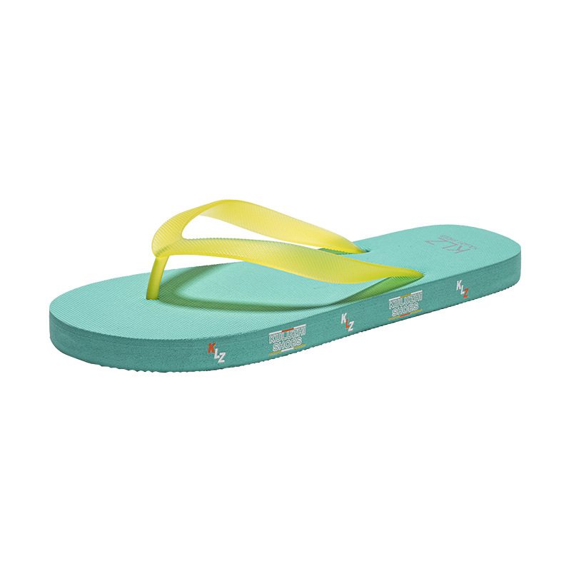 Muške flip-flop papuče za ljeto, opušten stil, s otvorenim prstom, PVC gornji dio, gumeni potplat, za dobnu skupinu 18–40