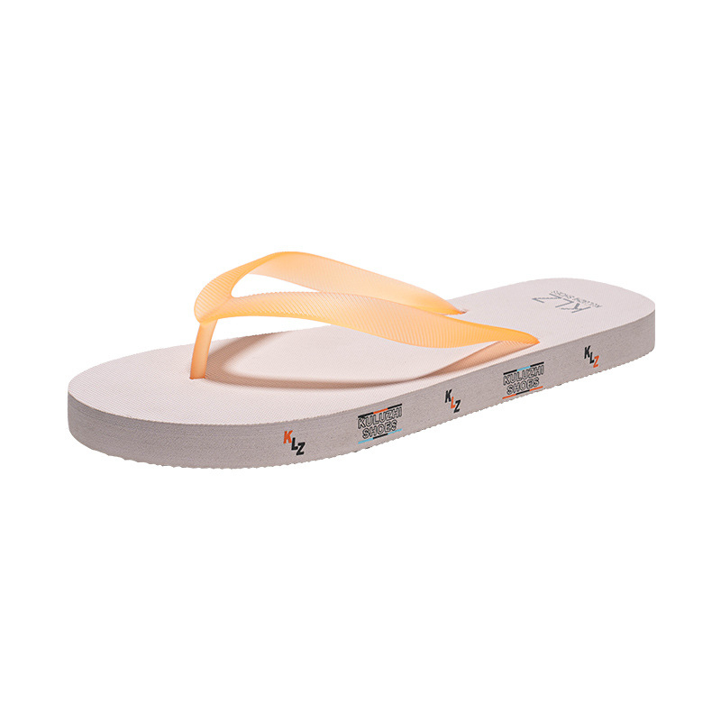 Muške flip-flop papuče za ljeto, opušten stil, s otvorenim prstom, PVC gornji dio, gumeni potplat, za dobnu skupinu 18–40