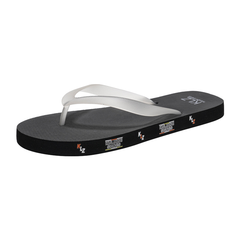 Muške flip-flop papuče za ljeto, opušten stil, s otvorenim prstom, PVC gornji dio, gumeni potplat, za dobnu skupinu 18–40