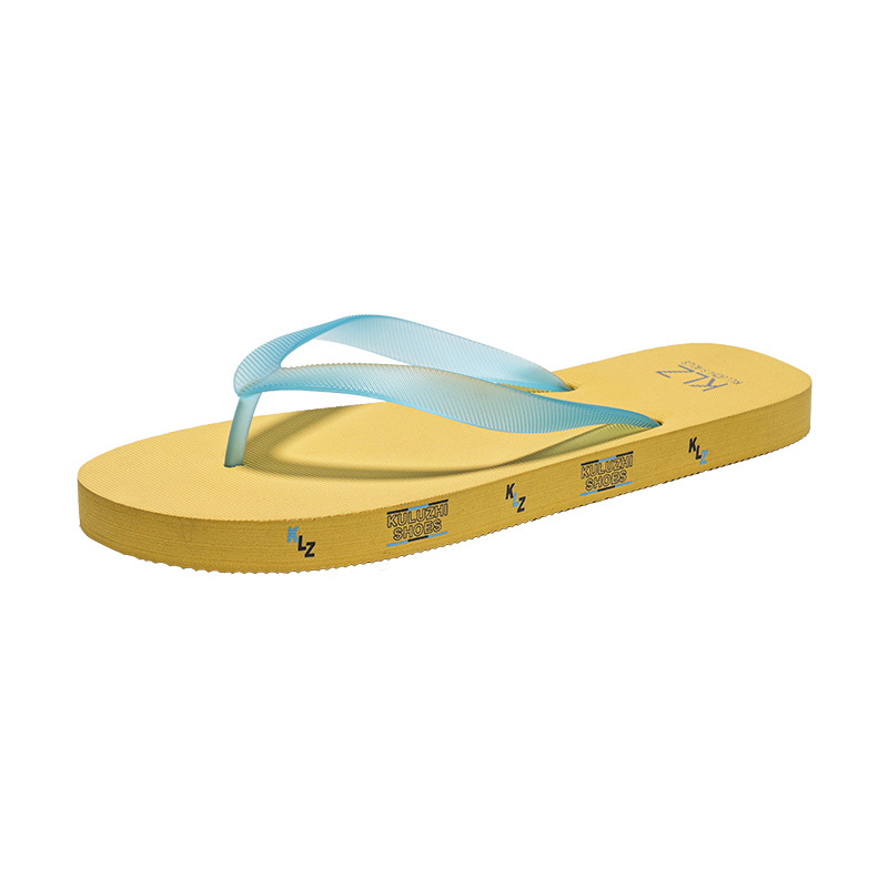 Muške flip-flop papuče za ljeto, opušten stil, s otvorenim prstom, PVC gornji dio, gumeni potplat, za dobnu skupinu 18–40