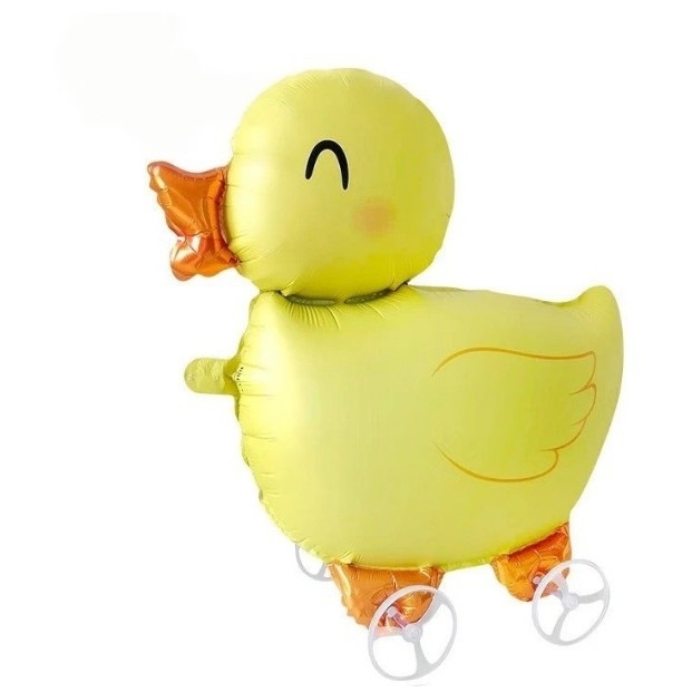 Kotač balon s likom životinje u crtani stilu — aluminijski folijski balon, oblik karikaturne životinje, za vanjske proslave rođendana