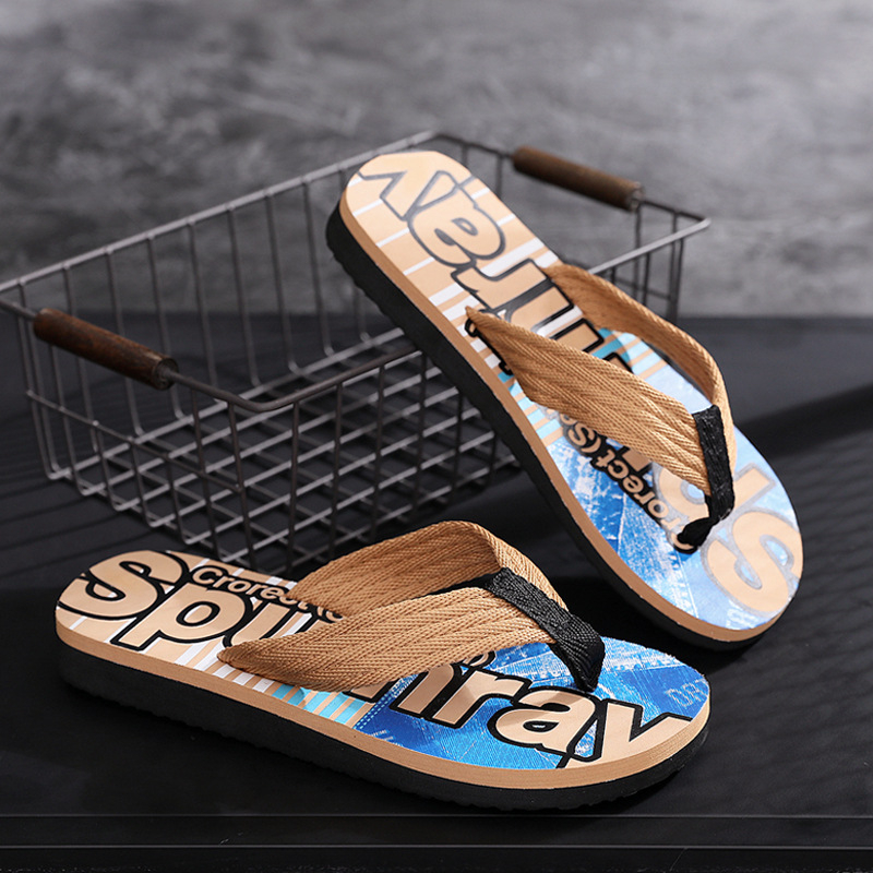 Muške ležerne flip-flop sandale – EVA gornji dio i đon, otvoreni prst, viscose tehnologija na đonu, I Mad For You