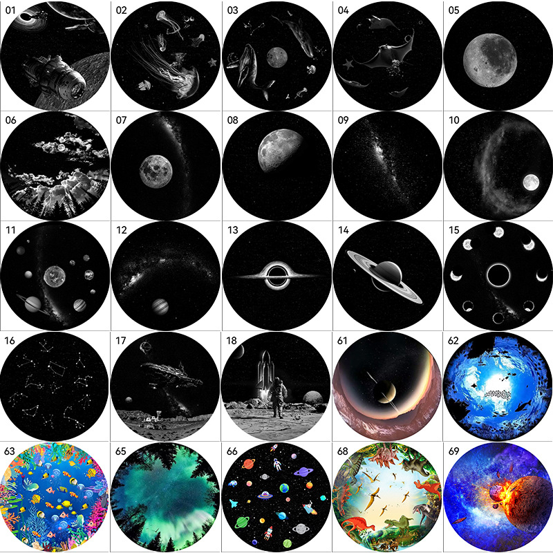 Projektor zvjezdane noći s dizajnom letećeg tanjura, ugrađena litijska baterija, ručna kontrola, Taiwan instalacija