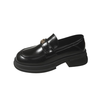 Ženski loafer Camellia s debelom potplatom – Slip-on, niski potpet, gornji dio od umjetnoga pliša, podstava od mikrovlakne kože, potplat od TPR