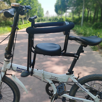 Șezut frontal pentru bicicletă pentru copii, universal, compatibil cu biciclete de munte și cele pliabile; cadru metalic, modelul 089, marca Aijiamei