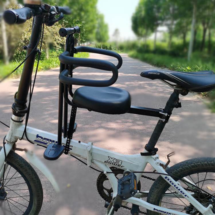 Șezut frontal pentru bicicletă pentru copii, universal, compatibil cu biciclete de munte și cele pliabile; cadru metalic, modelul 089, marca Aijiamei