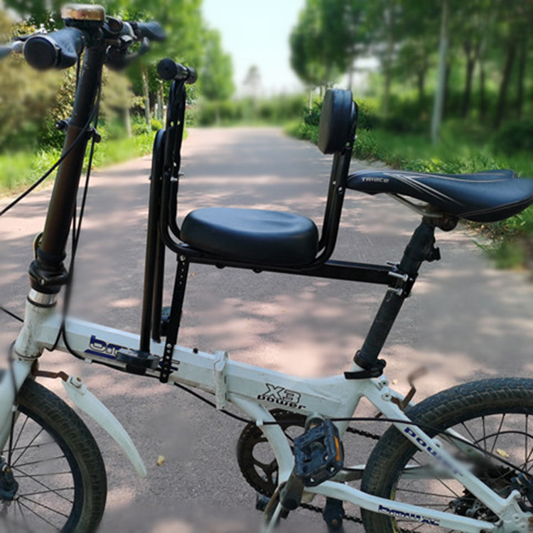 Șezut frontal pentru bicicletă pentru copii, universal, compatibil cu biciclete de munte și cele pliabile; cadru metalic, modelul 089, marca Aijiamei