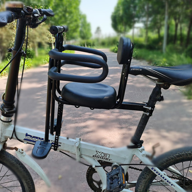 Șezut frontal pentru bicicletă pentru copii, universal, compatibil cu biciclete de munte și cele pliabile; cadru metalic, modelul 089, marca Aijiamei