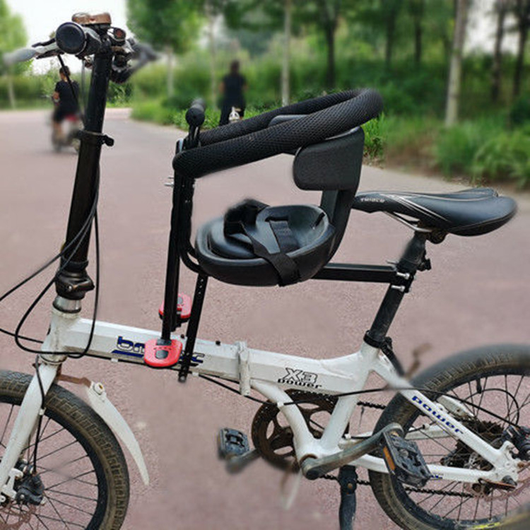 Șezut frontal pentru bicicletă pentru copii, universal, compatibil cu biciclete de munte și cele pliabile; cadru metalic, modelul 089, marca Aijiamei