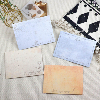 Европейски стил ретро комплект за писане с листове без линии и пликове, модел 010, стил: плик, подходящ като подарък за домакинство на съученик през Коледа