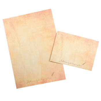 Европейски стил ретро комплект за писане с листове без линии и пликове, модел 010, стил: плик, подходящ като подарък за домакинство на съученик през Коледа