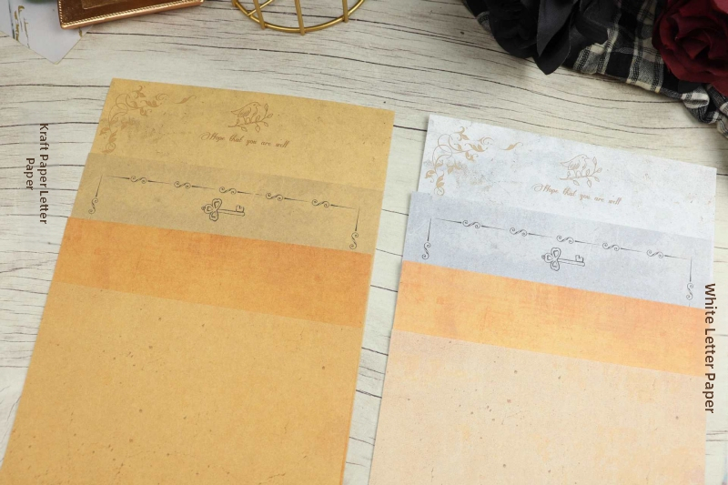 Europou štýl vintage set písacieho papiera a obálok bez čiar, model 010, štýl: obálka, vhodný dar pre spolužiaka na Vianoce