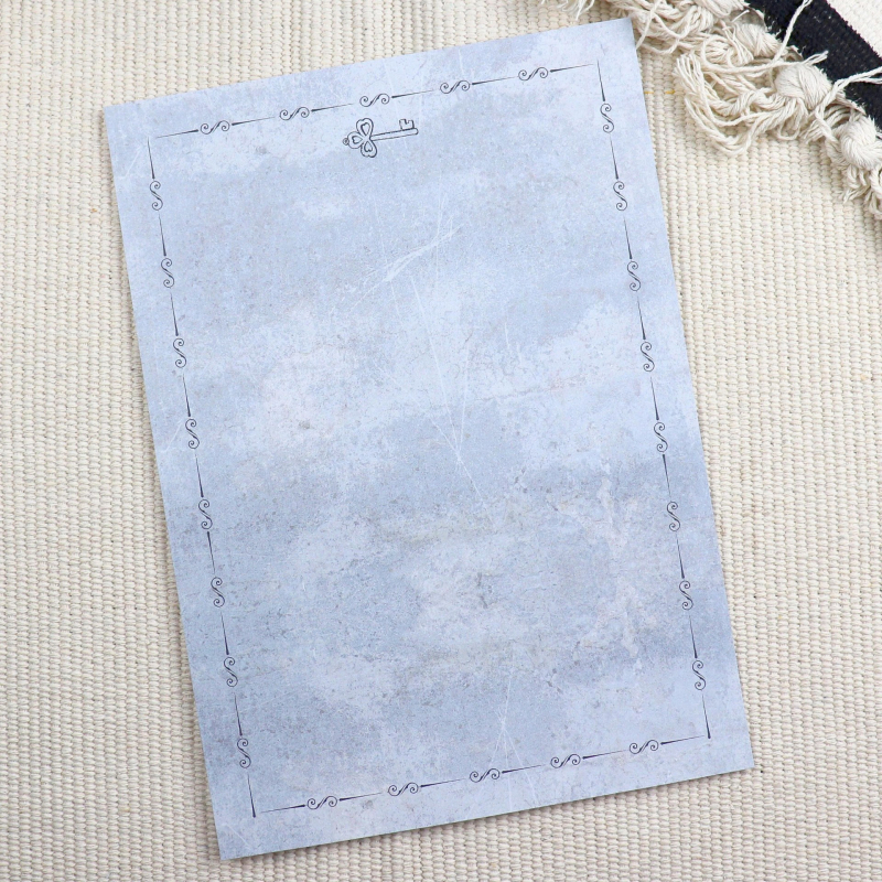 Европейски стил ретро комплект за писане с листове без линии и пликове, модел 010, стил: плик, подходящ като подарък за домакинство на съученик през Коледа