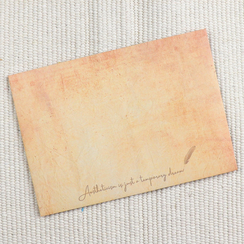 Европейски стил ретро комплект за писане с листове без линии и пликове, модел 010, стил: плик, подходящ като подарък за домакинство на съученик през Коледа