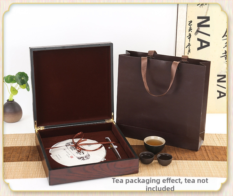 Kutija za čaj od prirodnog drveta, Ebony box tea serija, graviranje, pozlaćivanje, sitotisak, EVA ulošak