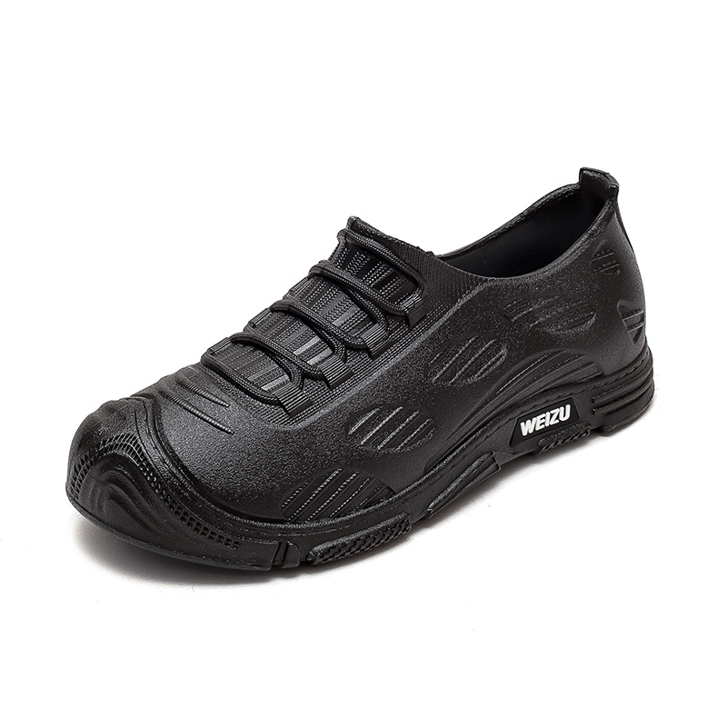 Ghete de ploaie unisex impermeabile, vamp plastic și talpă plastic, căptușite PU și branț PU, pentru toate anotimpurile