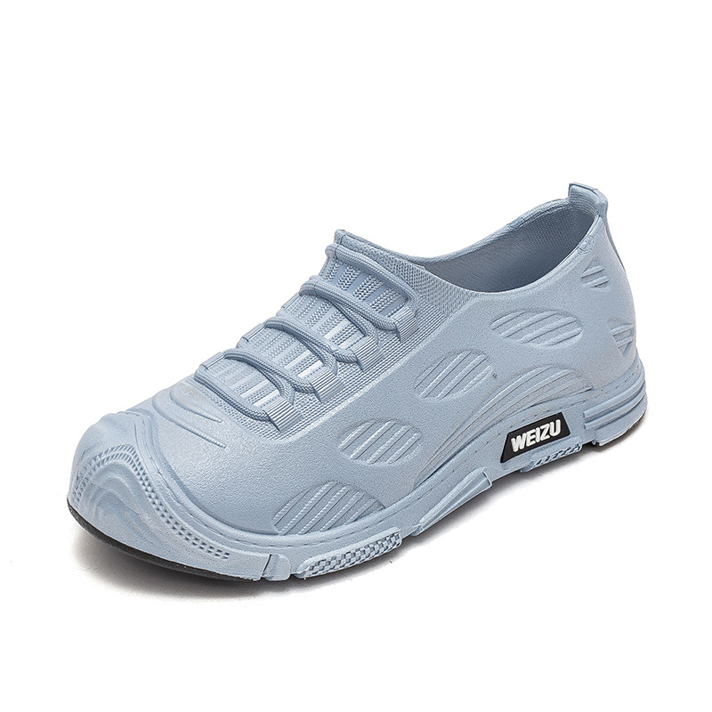 Ghete de ploaie unisex impermeabile, vamp plastic și talpă plastic, căptușite PU și branț PU, pentru toate anotimpurile