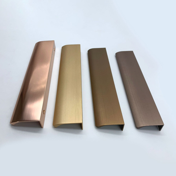 L0060 Skrivena ručka za ormariće i ladice — aluminijska legura, oksidacijski završetak, moderni minimalistički stil