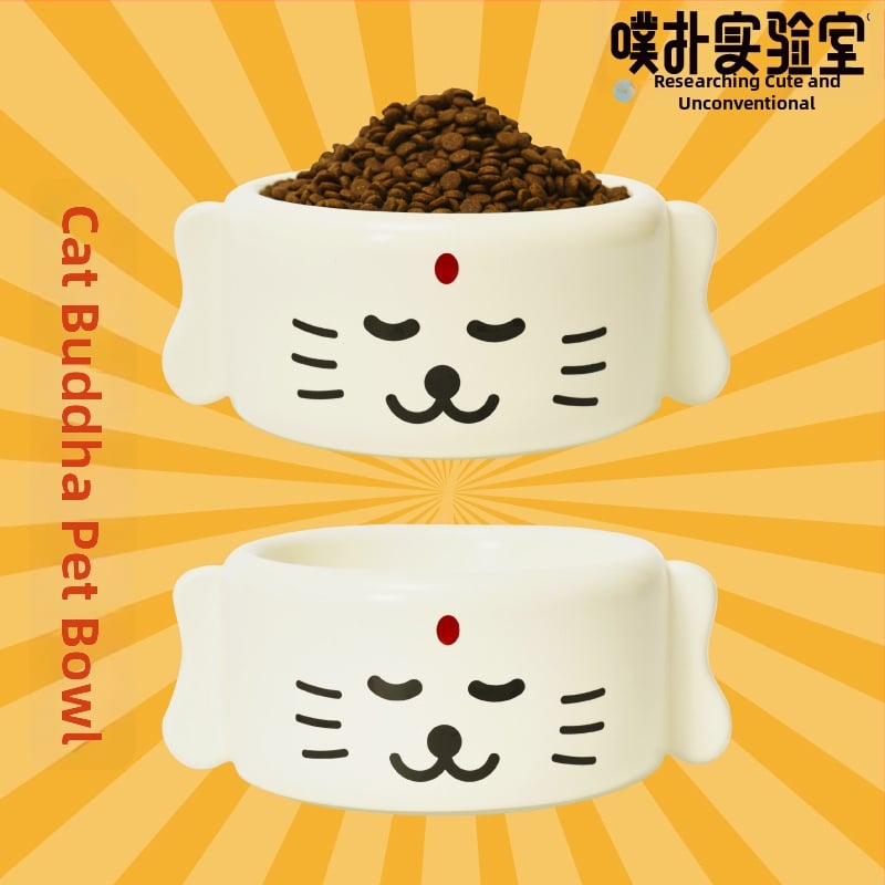 Κεραμικό μπολ για γάτες από την Purlab/Pupu Laboratory — 8 τεμάχια σε συσκευασία, εξοπλισμός σίτισης κατοικίδιων
