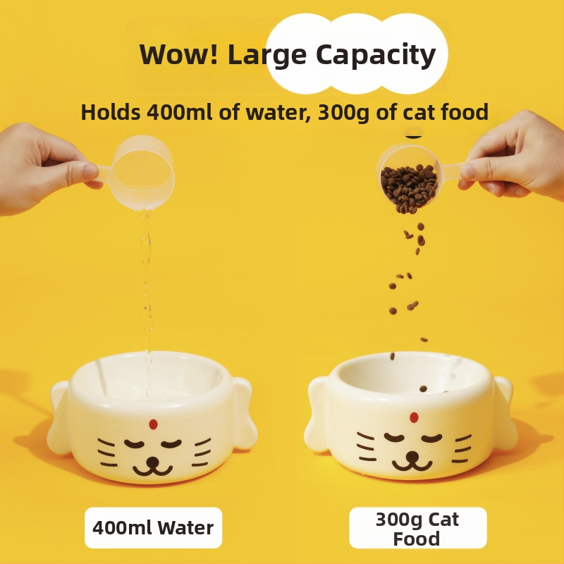 Κεραμικό μπολ για γάτες από την Purlab/Pupu Laboratory — 8 τεμάχια σε συσκευασία, εξοπλισμός σίτισης κατοικίδιων