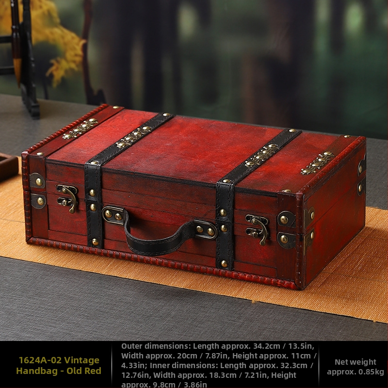 Drvena kutija za pohranu, prašinom otporna, Master gu, model 1624, s preklopnim poklopom, kapacitet 1