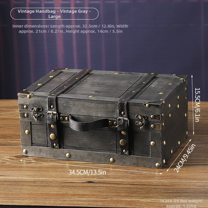 Drvena kutija za pohranu, prašinom otporna, Master gu, model 1624, s preklopnim poklopom, kapacitet 1