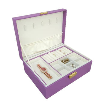 Nordijski stil kutija za nakit, zaključavanje, velik kapacitet, kvadratni oblik, kompozitni materijal