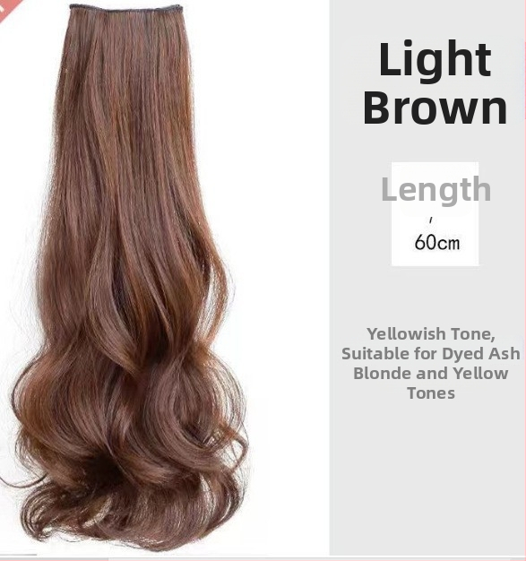 Trostruki produžni dodatak kosi – vlakna otporna na visoku temperaturu, velike valovi, pahuljast izgled, nevidljivo pričvršćivanje