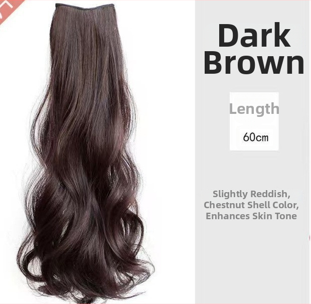 Trostruki produžni dodatak kosi – vlakna otporna na visoku temperaturu, velike valovi, pahuljast izgled, nevidljivo pričvršćivanje