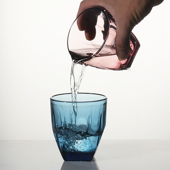 Stakleni set čaša za četkicu za zube i ispiranje usta za hotele - debelo staklo, moderan minimalistički stil, set za par, podrijetlo: Chaozhou, tiskano logo