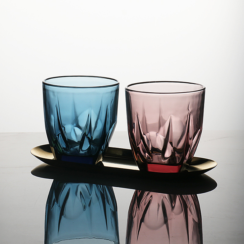 Stakleni set čaša za četkicu za zube i ispiranje usta za hotele - debelo staklo, moderan minimalistički stil, set za par, podrijetlo: Chaozhou, tiskano logo