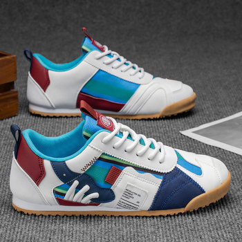 Muške niskoprofilne tenisice, PU gornji dio, gumasti potplat, vezanje, EVA ulošak, prozračnost