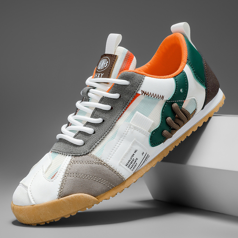 Muške niskoprofilne tenisice, PU gornji dio, gumasti potplat, vezanje, EVA ulošak, prozračnost