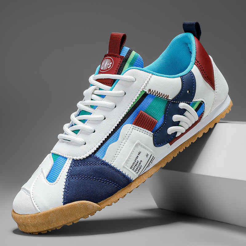 Muške niskoprofilne tenisice, PU gornji dio, gumasti potplat, vezanje, EVA ulošak, prozračnost