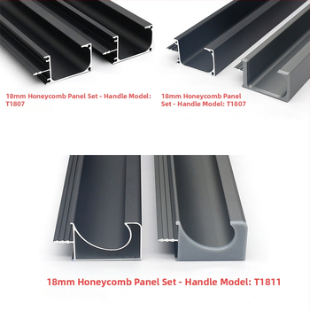 Drška za ormar od aluminijske legure, 18,5 mm, za panel s ćelijskom strukturom, skrivena ugradnja, modernog dizajna
