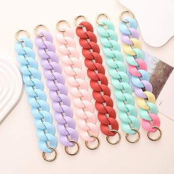 Akrilni lanac za torbice i mobitele – lanac od plastike/smole s pečenim lakom