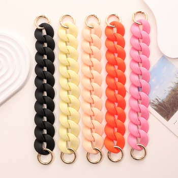 Akrilni lanac za torbice i mobitele – lanac od plastike/smole s pečenim lakom