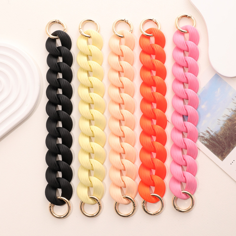 Akrilni lanac za torbice i mobitele – lanac od plastike/smole s pečenim lakom