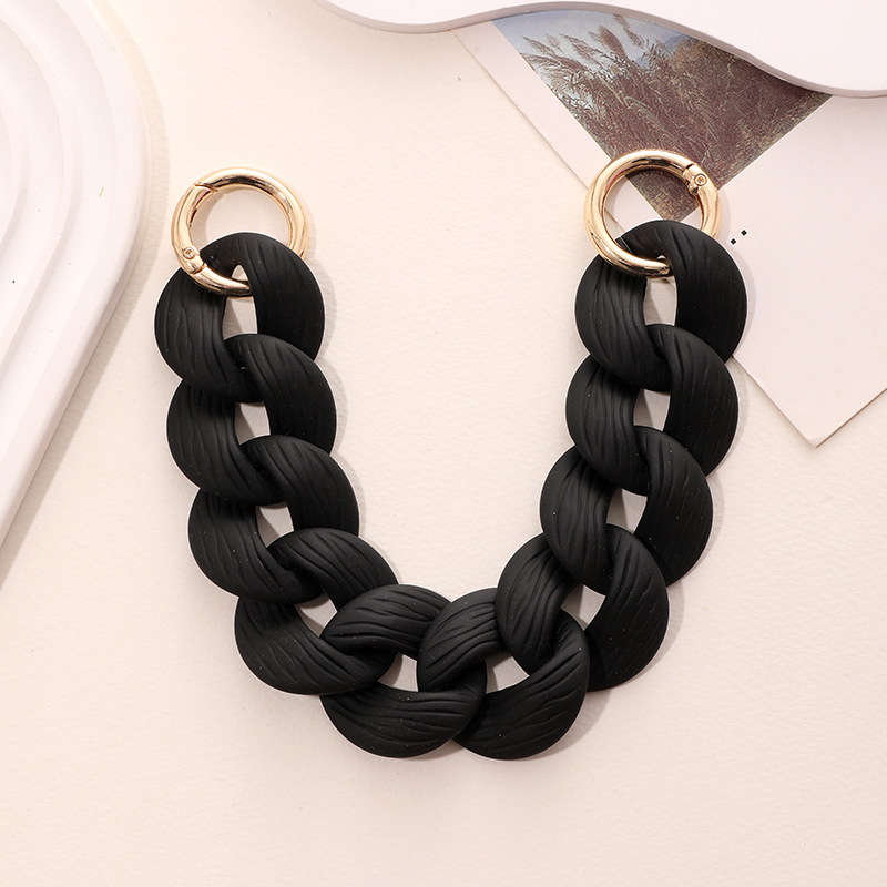 Akrilni lanac za torbice i mobitele – lanac od plastike/smole s pečenim lakom