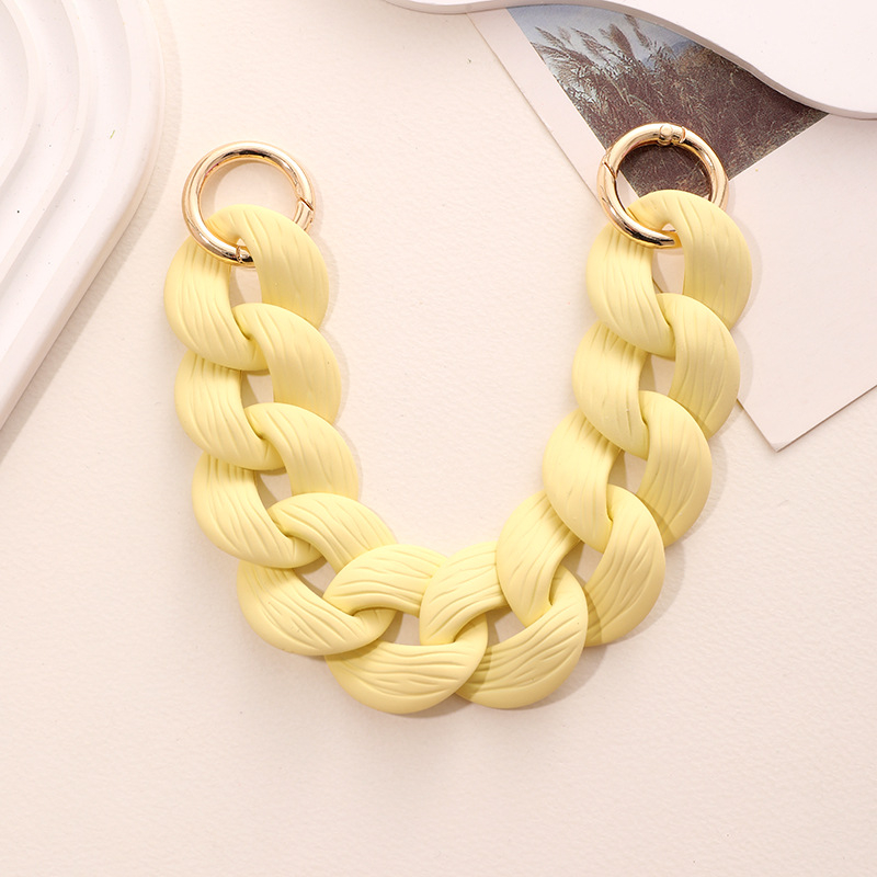 Akrilni lanac za torbice i mobitele – lanac od plastike/smole s pečenim lakom