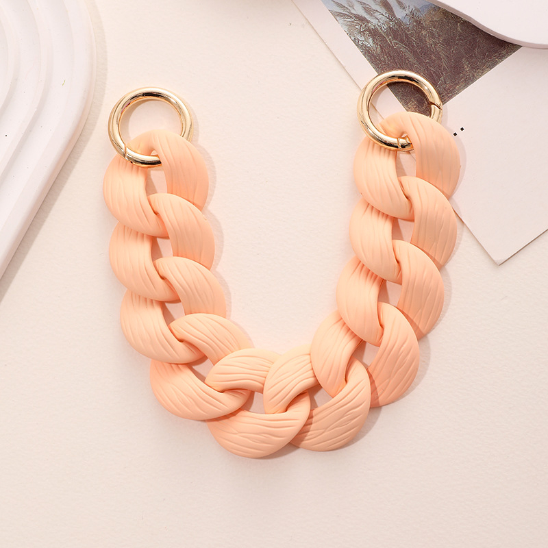 Akrilni lanac za torbice i mobitele – lanac od plastike/smole s pečenim lakom