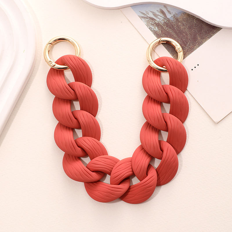 Akrilni lanac za torbice i mobitele – lanac od plastike/smole s pečenim lakom