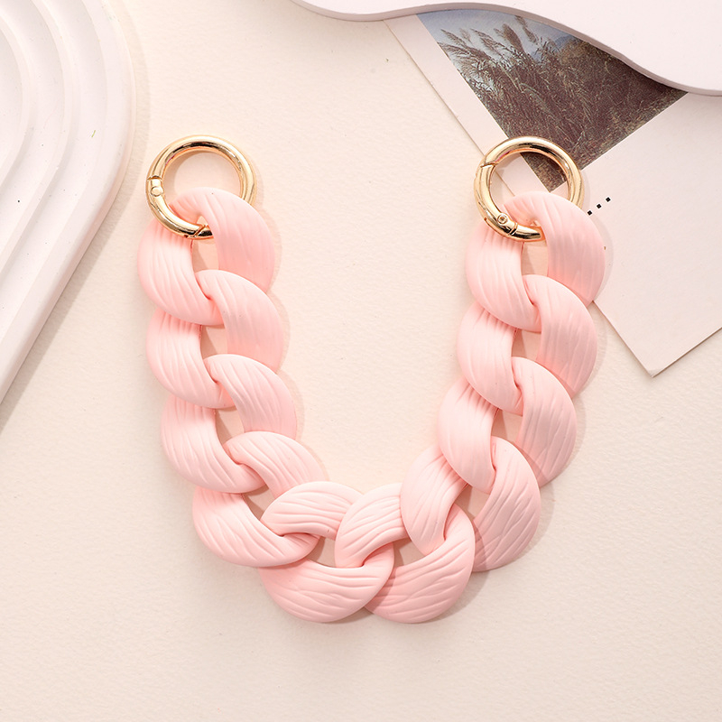 Akrilni lanac za torbice i mobitele – lanac od plastike/smole s pečenim lakom