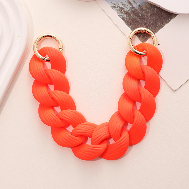 Akrilni lanac za torbice i mobitele – lanac od plastike/smole s pečenim lakom