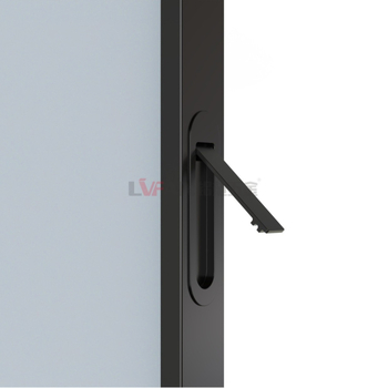 110d Ručka za džepna vrata od aluminijske legure za klizna staklena vrata — minimalistički stil, skrivena ručka, oksidirana površina