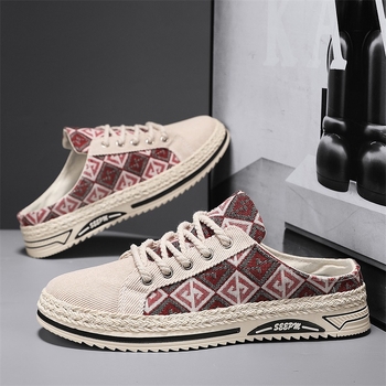 Muške svakodnevne slip-on tenisice, gornji dio od platna, PVC đon, injekcijska potplata