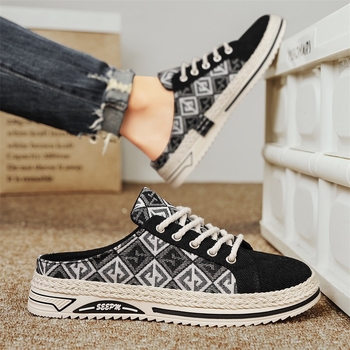 Muške svakodnevne slip-on tenisice, gornji dio od platna, PVC đon, injekcijska potplata